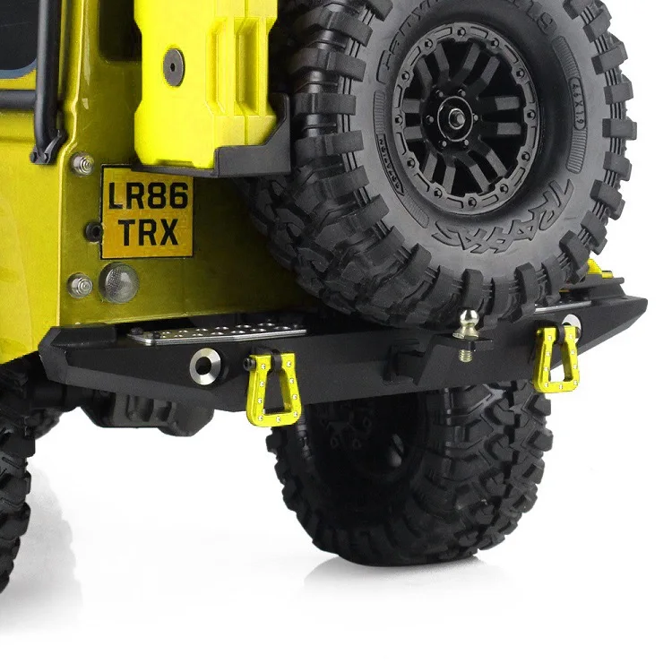Металлический задний бампер SOJERC с 2 скобами/сцепка прицепа для SCX10 TRX4 AXIAL 1/10 RC Crawler