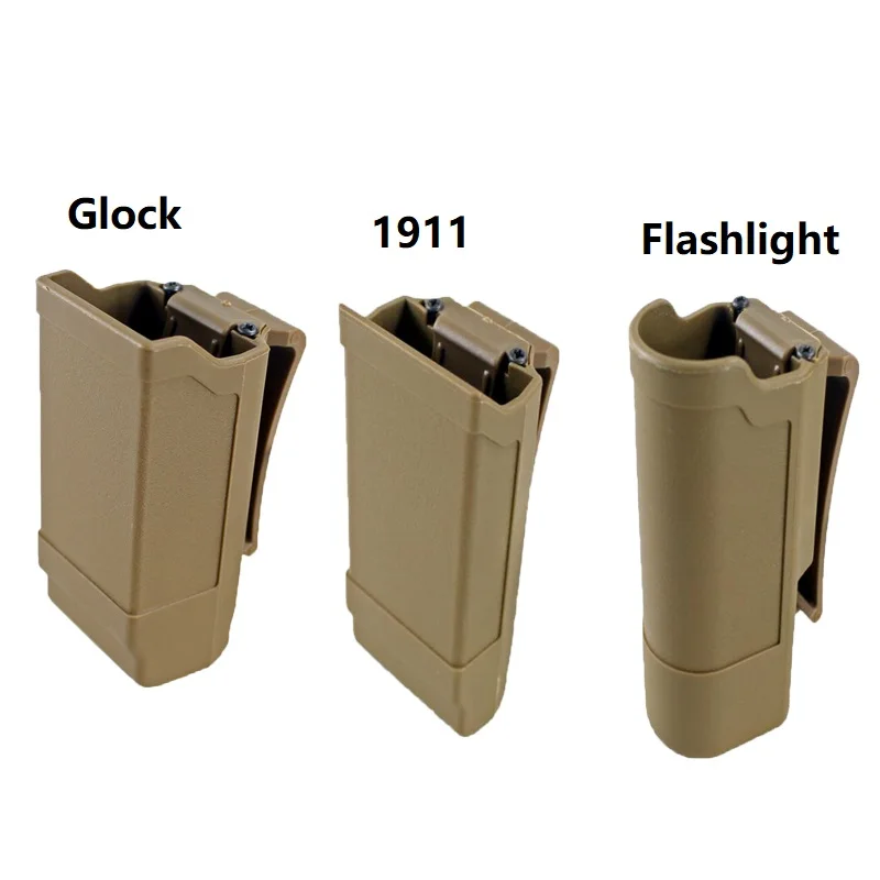 CQC Стек журнал Чехол Держатель Журнал фонарик для Glock 9 мм до. 45 Калибр 1911