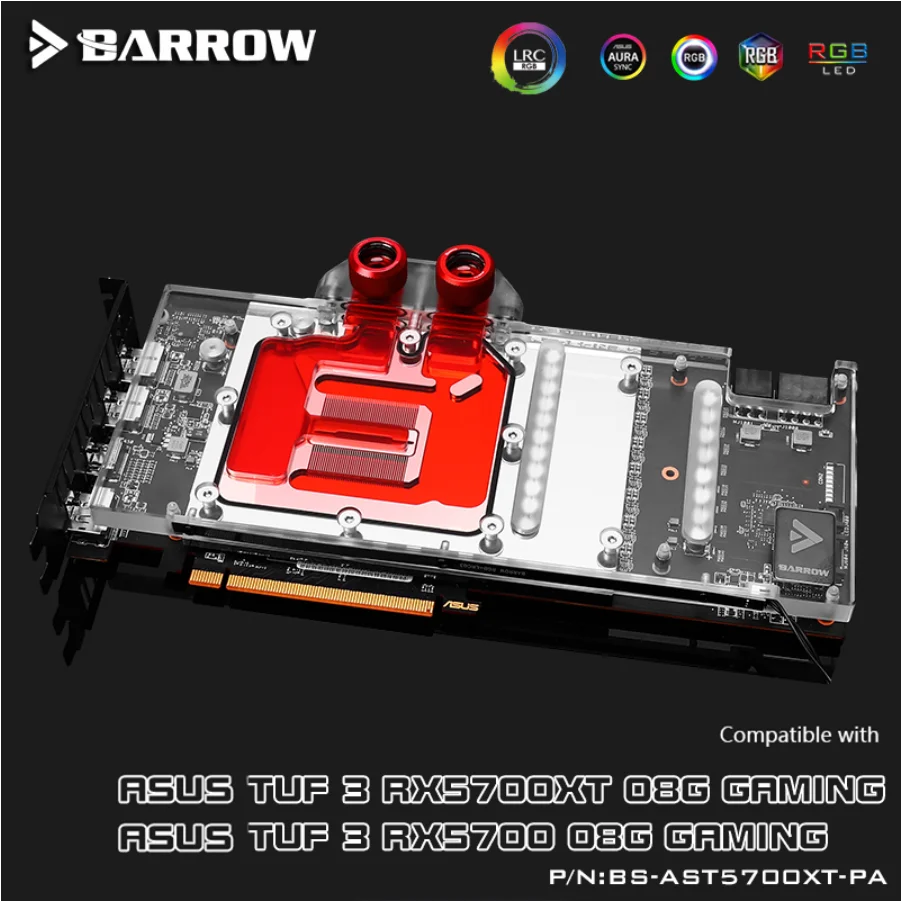 

Barrow RX5700 amd ast ass5700 PCI Scheda Video Computer water cooling Graphics card water cooling Pigro kit GPU RX5700 XT
