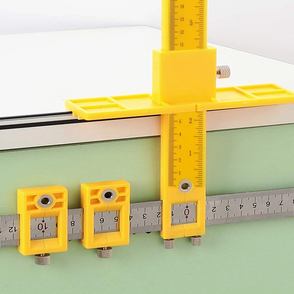 

Drawer Pull Wood Drilling Tools Set Cabinet Locator Drill Guide Sleeve Stainless Steel Jig Wood Tool Drawer Hardware Locator