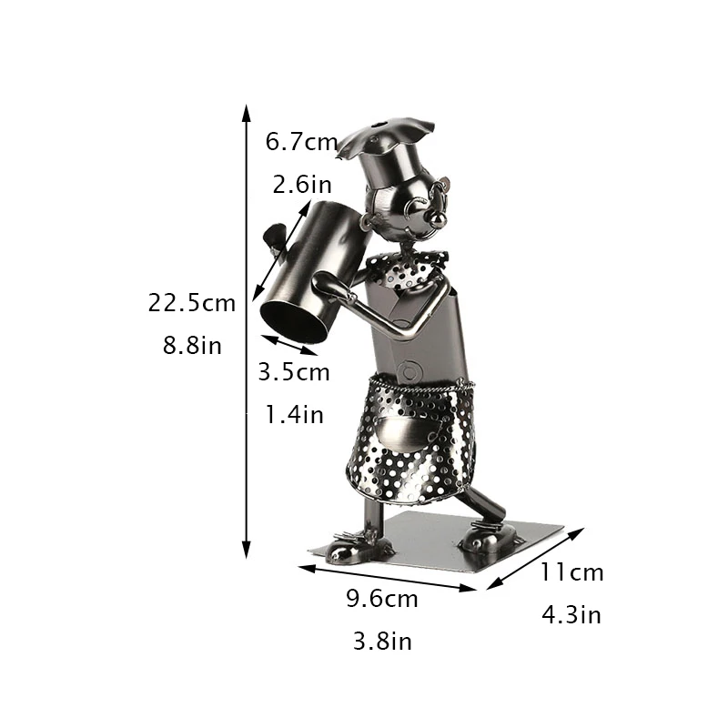 Металлическая Декоративная стойка для вина ручной работы держатель бутылки