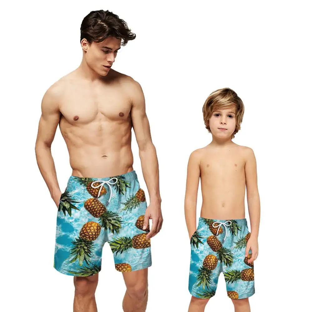 

Quick Dry Summer Mens Fruits Pineapple Print Swimwear Mens Beach Board Shorts Briefs For Men Swim Trunks Swim Shorts Beach Wear