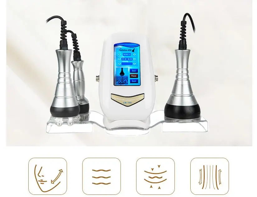 40K кавитационная ультразвуковая машина для похудения RF многополярная омоложения