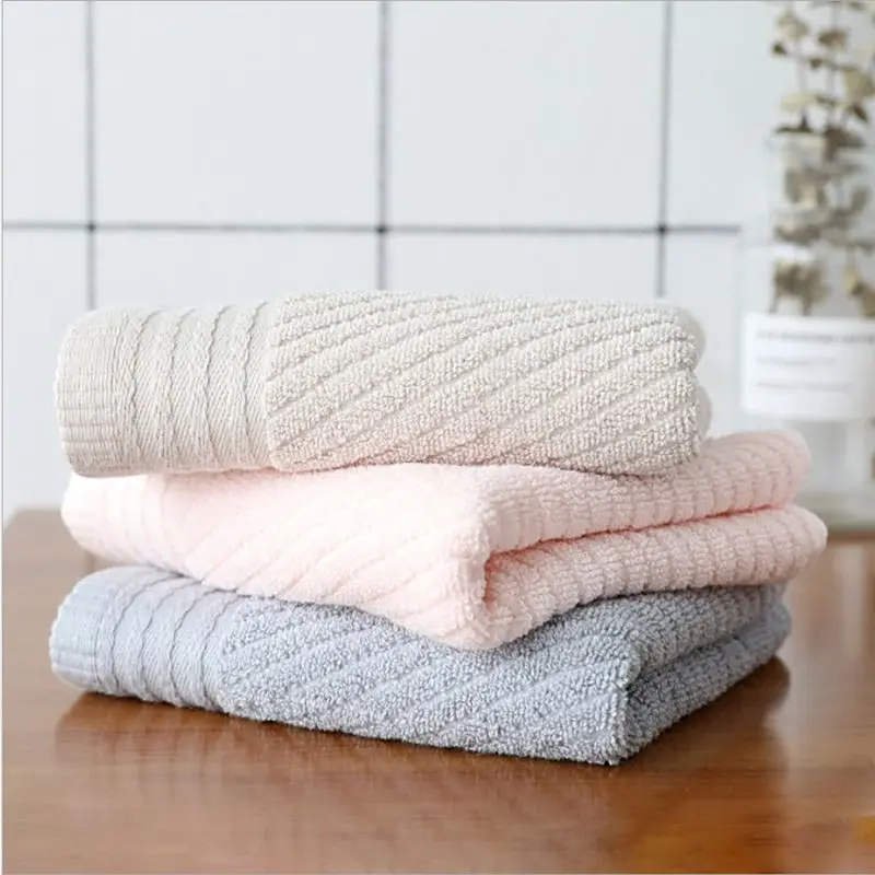 Простое саржевое Тканое простое Хлопковое полотенце мягкое Впитывающее