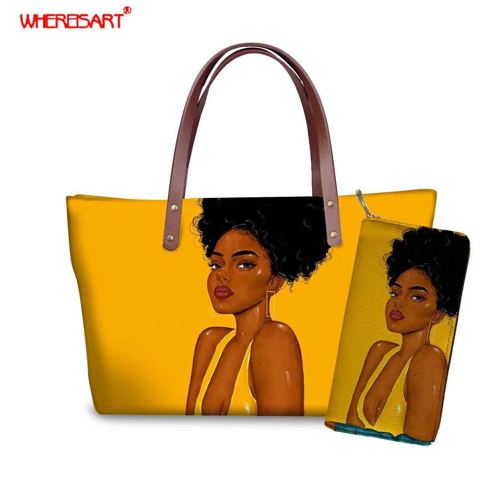 Женская сумка тоут через плечо с Африканским принтом|Сумки ручками| |