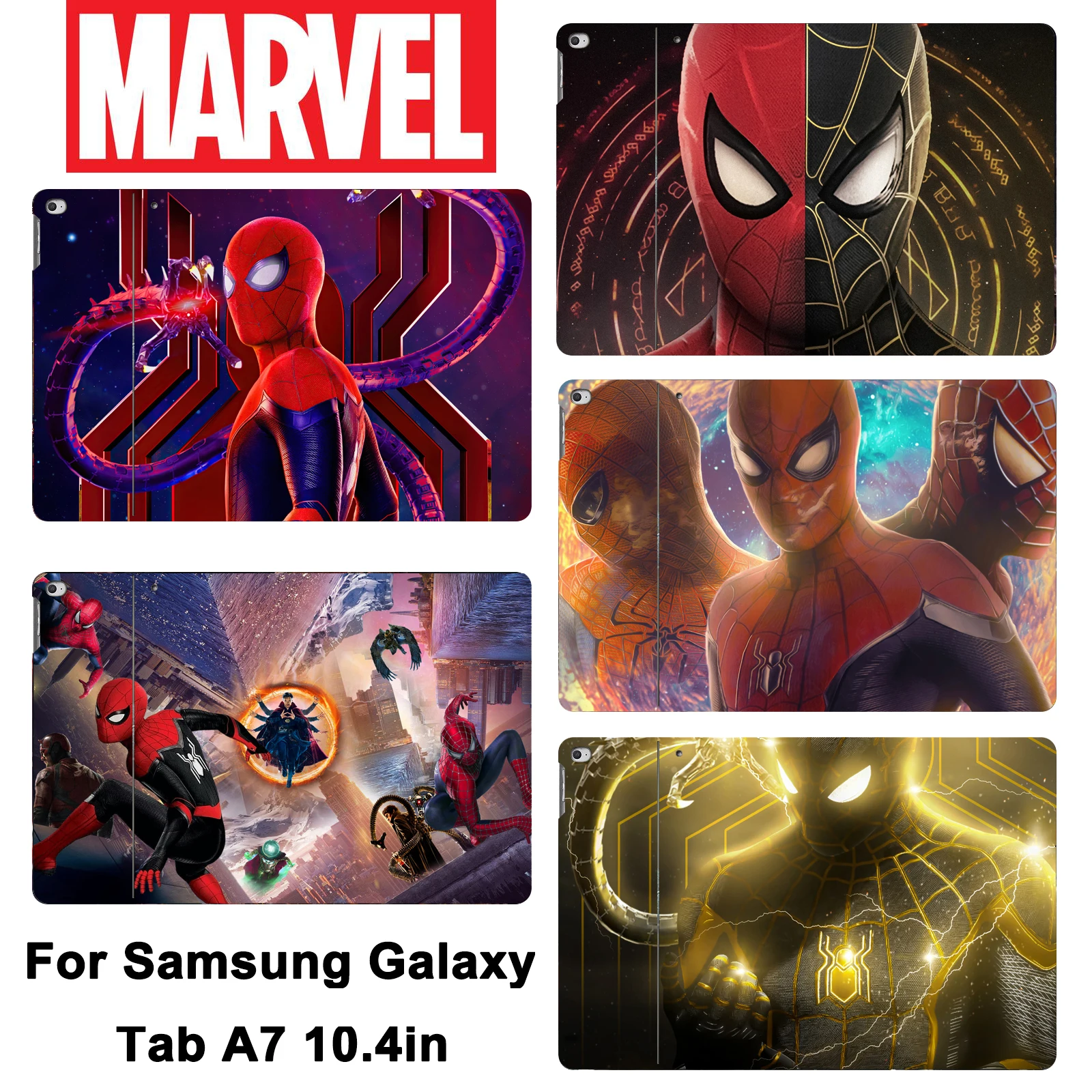 

Marvel Spiderman Cover for Samsung Galaxy Tab A7 10.4in 2020 Case SM-T500 T505 T507 Stand Funda for Galaxy Tab A7 A 7 Cover