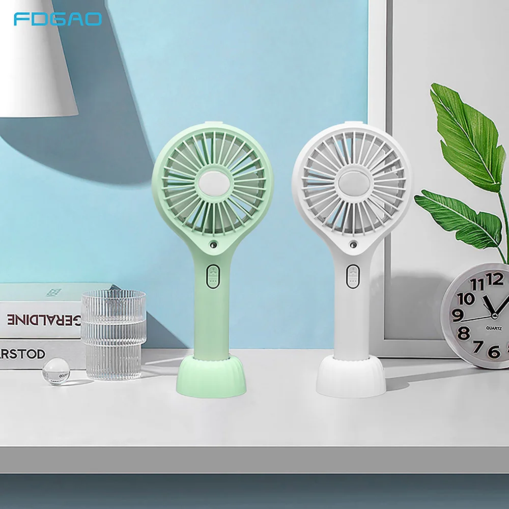 

Портативный мини-вентилятор USB Портативный электрический ручной маленький настольный вентилятор Перезаряжаемые 2000 мА/ч, летний удобный ох...