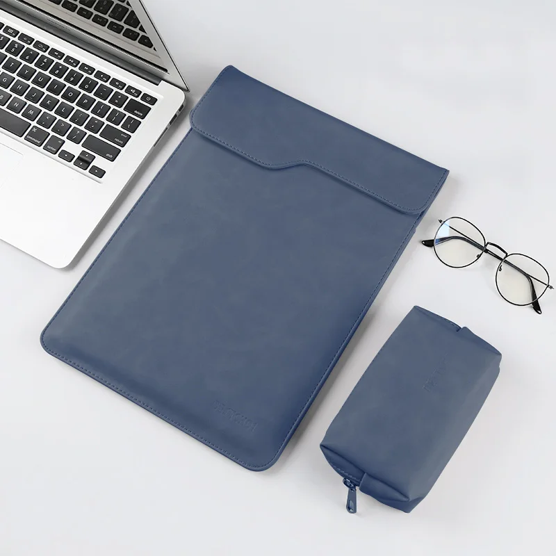 New dark blue sets Для мужчин чехол для ноутбука Macbook air 13 Чехол сумка для ноутбука macbook pro 13 15 ноутбук чехол 14 дюймов для Тетрадь ноутбук ТАС wo Для мужчин - Цвет: New dark blue sets