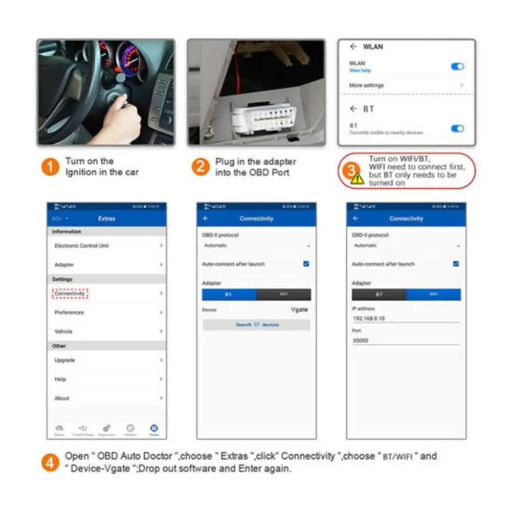 

Original Vgate iCar Pro ELM327 OBD2 Bluetooth 4.0 WIFI OBD For Android/IOS odb2 Scanner Auto 327 OBD2 Car ELM Tool Diagnost R4M1