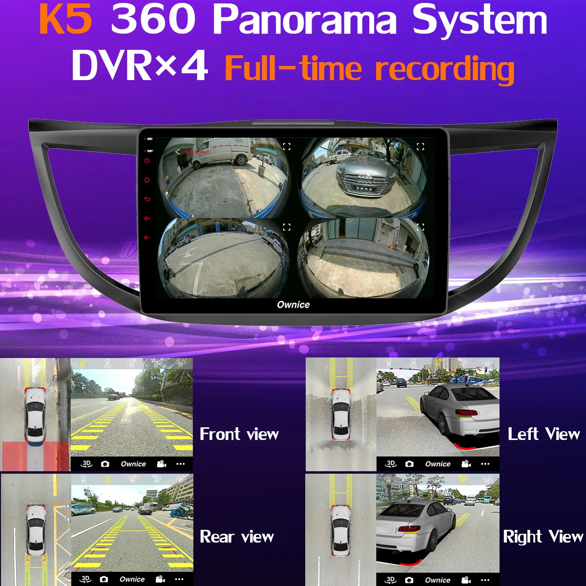 360 ° камера Android 9,0 8Core 4+ 64G SPDIF DSP CarPlay автомобильный мультимедийный плеер для Honda CRV 2012 2013 gps радио