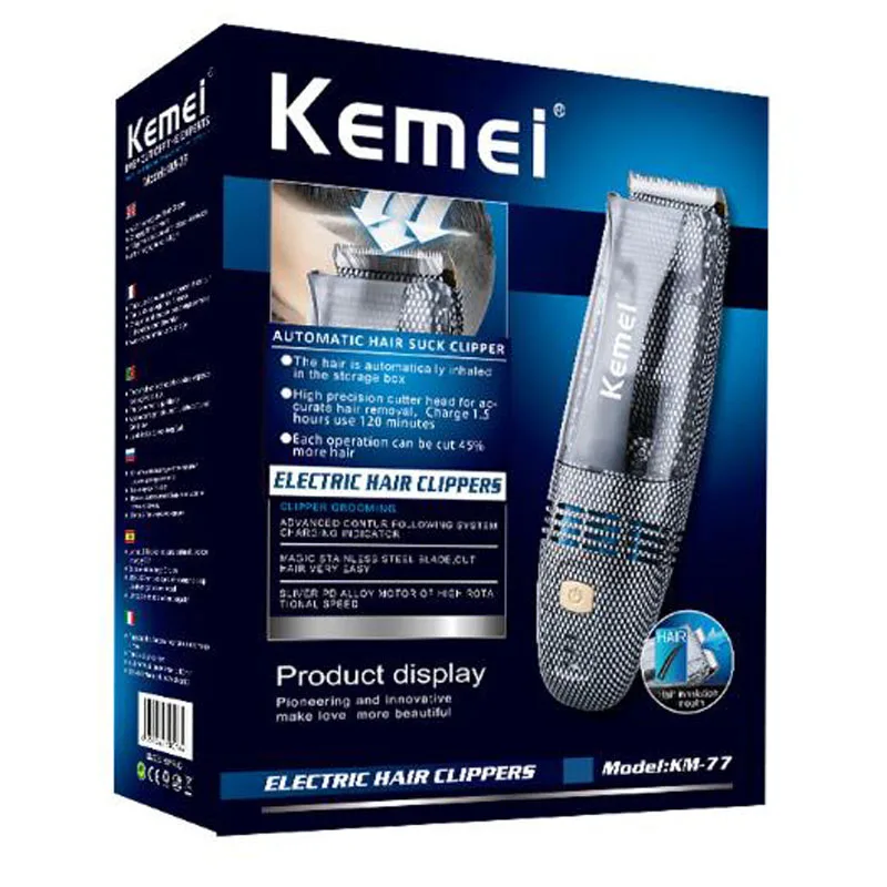 

Kemei KM-77 Automatic Suction Silent Child Hair Clipper Diamond Blade Electric Clipper