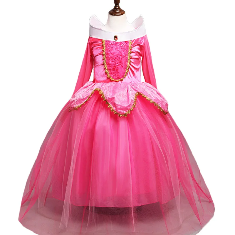 Girl Sleeping Beauty Aurora Princess Costume for Kids Girls Dress Children Party Cosplay Summer Briar Rose Vestido | Детская одежда и
