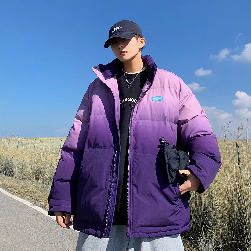 

Мужская зимняя куртка-пуховик, водонепроницаемая короткая стеганая верхняя одежда большого размера, Корейская одежда