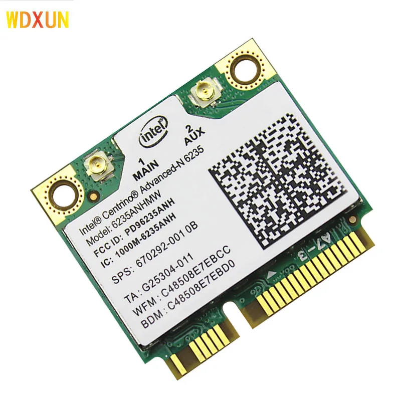 Беспроводная lan карта для ноутбука Intel 6235 Centrino Advanced N 6235AN 6235ANHMW Wi Fi Bluetooth 4 0 Half MINI PCIe