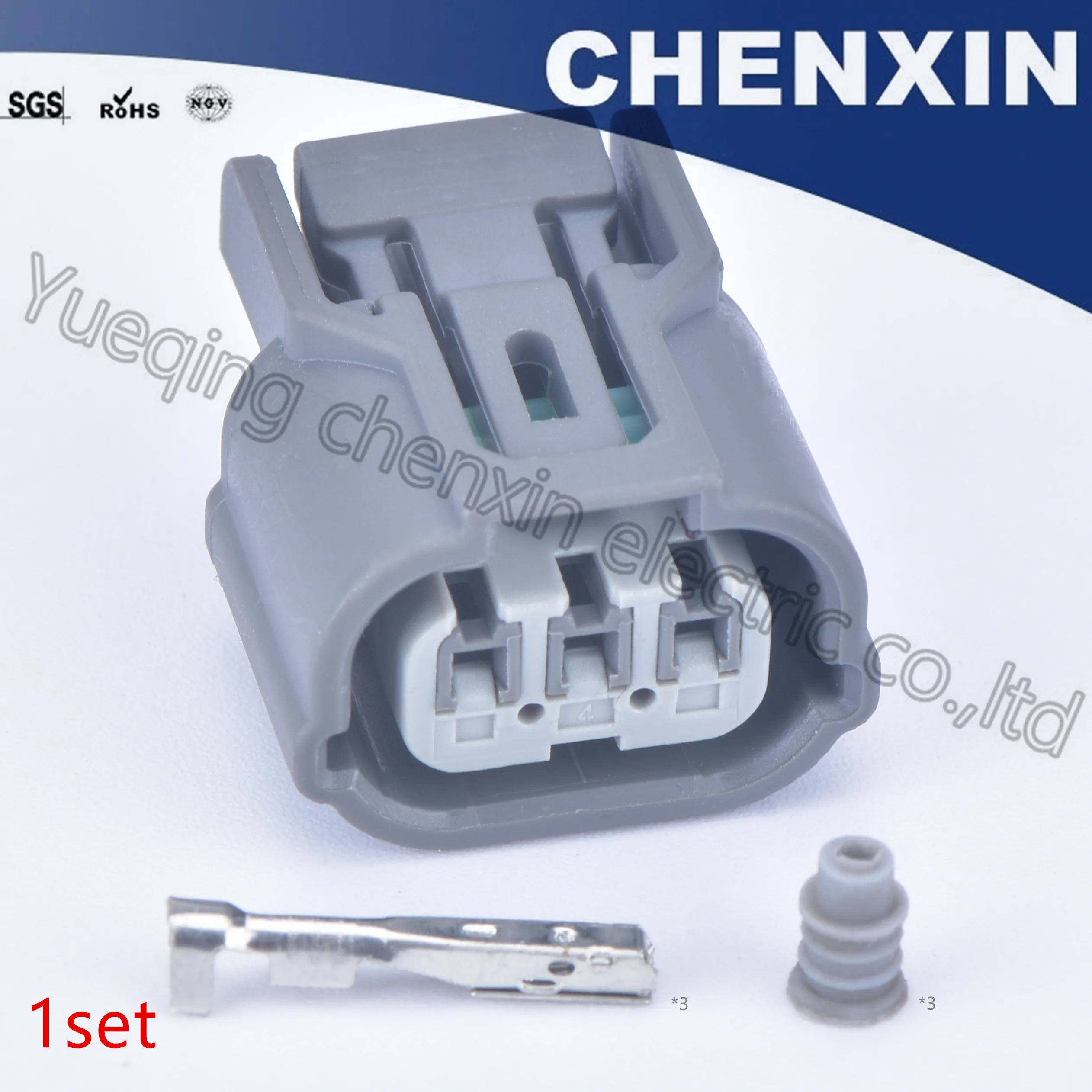 

Gray 3 pin car waterproof sealed connector female Head Lamp Plug Light Socket connector 6189-0968 6918-1833