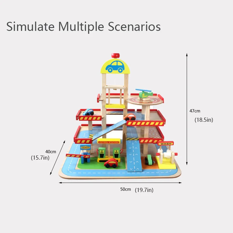 Светящаяся игрушка детская Игрушечная машина деревянная головоломка для