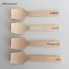 100 шт., деревянные ложки для косметики