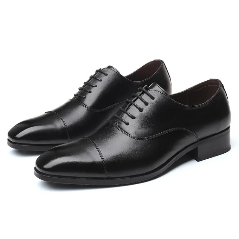 

Plus size Men's Dress Shoes Formal Leather Shoes Japanese Style Man Military Army Shoes Pointed Toe Oxfords