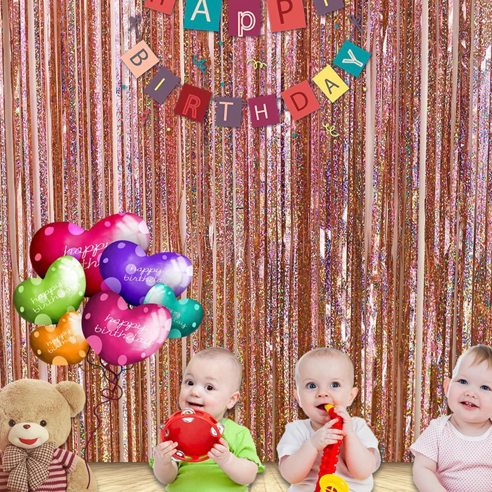 Фоновая занавеска для девичвечерние Золотая мишура с бахромой из фольги