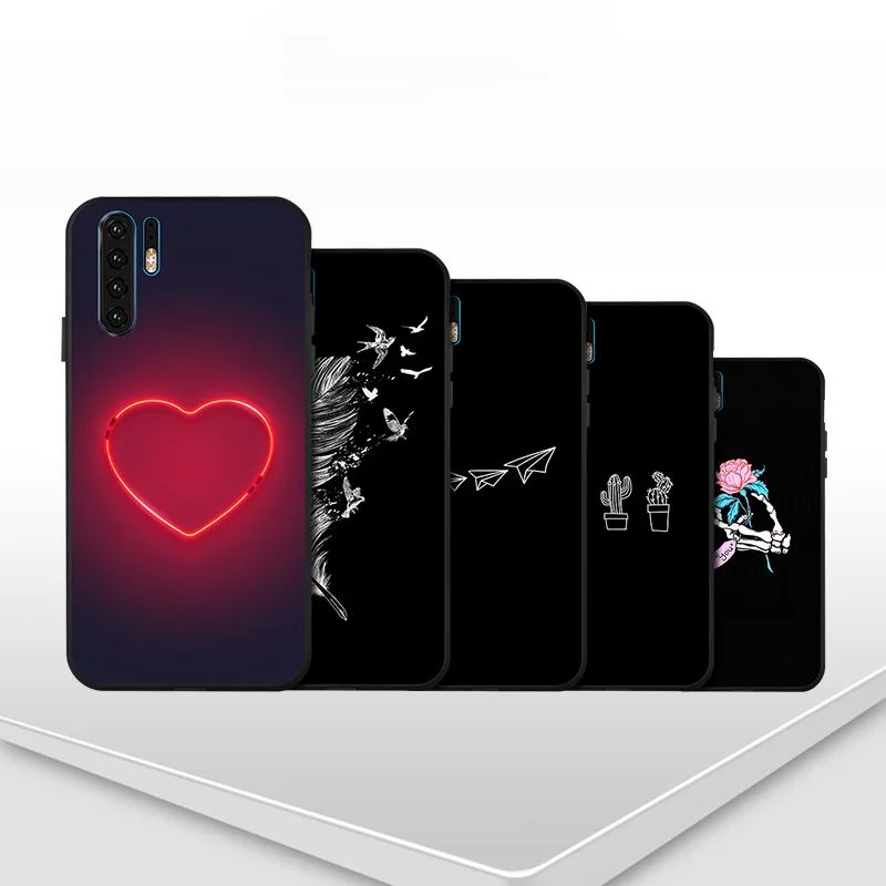 Ojeleye чехол для huawei Y7 чехол модная черная Обложка для телефона из силикона и ТПУ для huawei P30 P20 Lite Y5 Y6 Y7 Y9 чехлы на сиденья