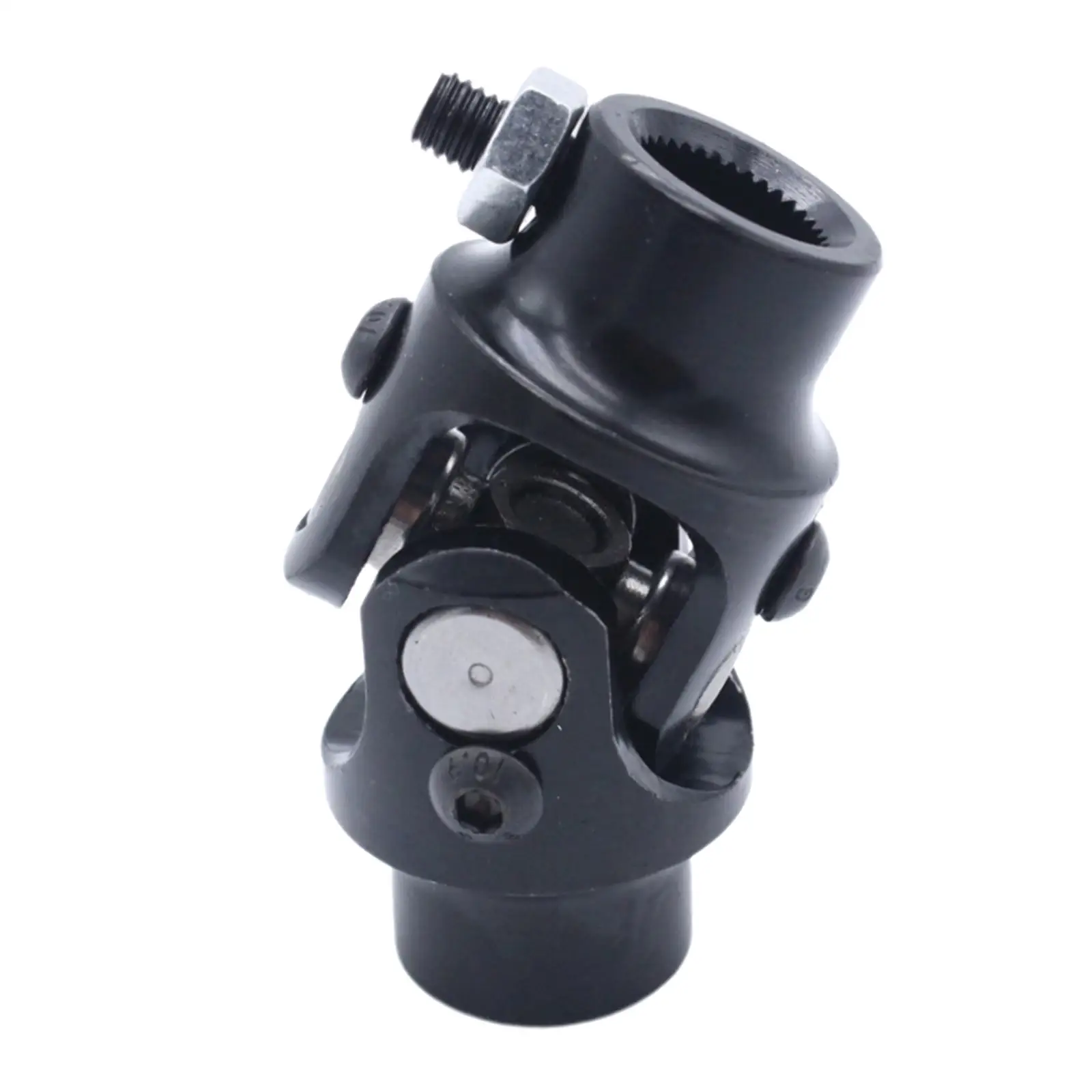 

Round Coated Single Steering Shaft Column Universal U Joint 3/4"-36 3/4" DD Working Angle 38° Degree Replace Automotive