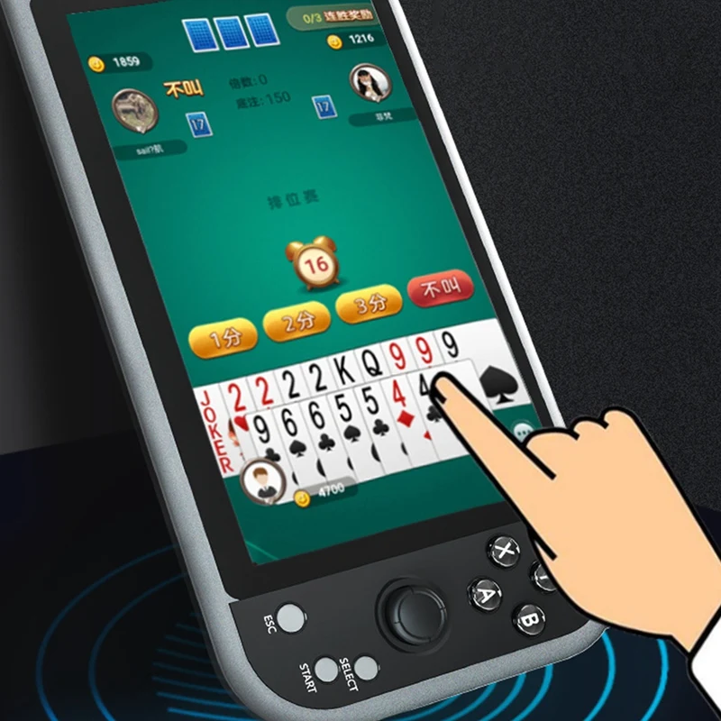 Портативная игровая приставка Coolbaby Игровая в стиле ретро с цветным экраном 7