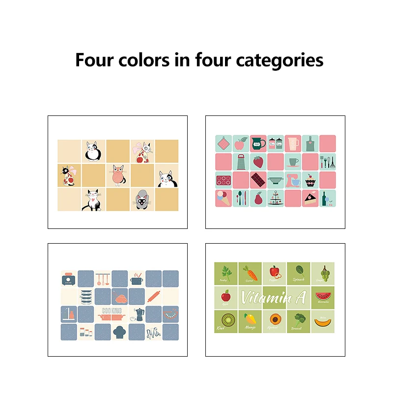 Самоклеящиеся маслостойкие настенные наклейки 2020 кухонные термостойкие для