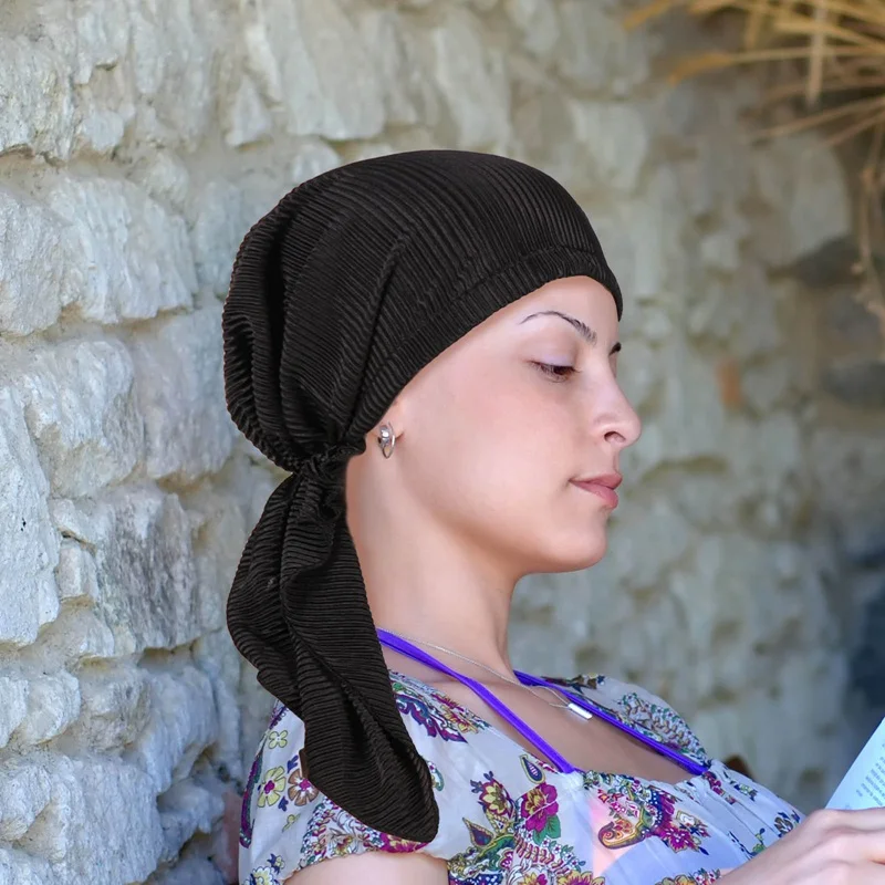 

New Fashion Muslim Woman Inner Hijabs Hats Turban Head Cap Hat Beanie Ladies Hair Accessories Muslim Scarf Cap Hair Loss