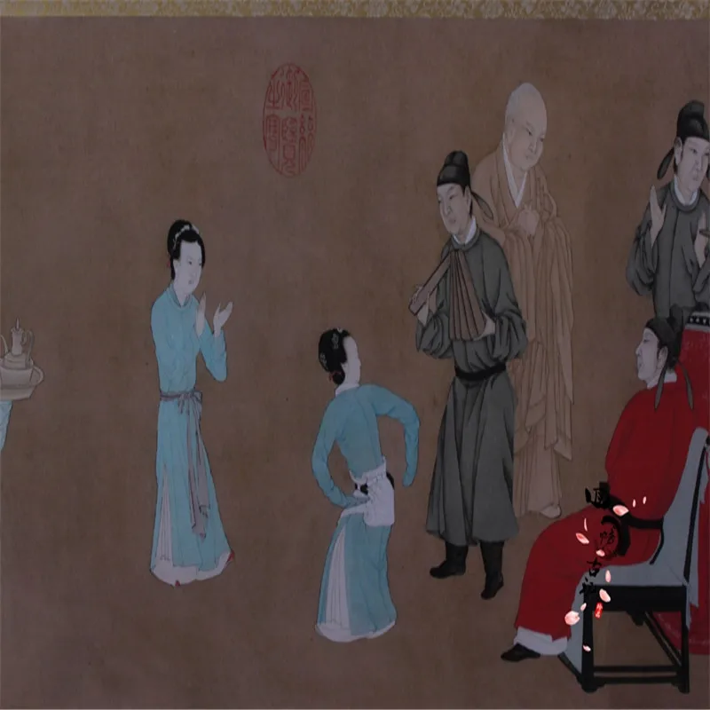 Китайская Картина со старым свитком и каллиграфическая картина - купить по