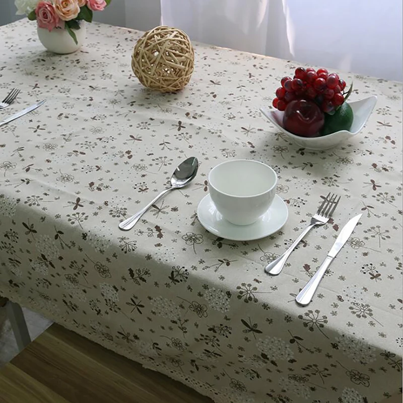 

Скатерть из хлопка и льна прямоугольная