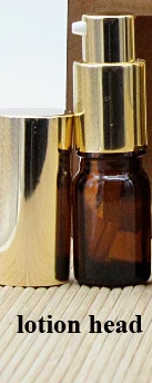 lotion head 2/10 шт. 5/10/15/20/30/50/100 мл пустые прозрачные/янтарный Стекло эфирное масло флакон для духов с распылитель ороситель/лосьон Пресс выходной патрубок насоса - Цвет: lotion head
