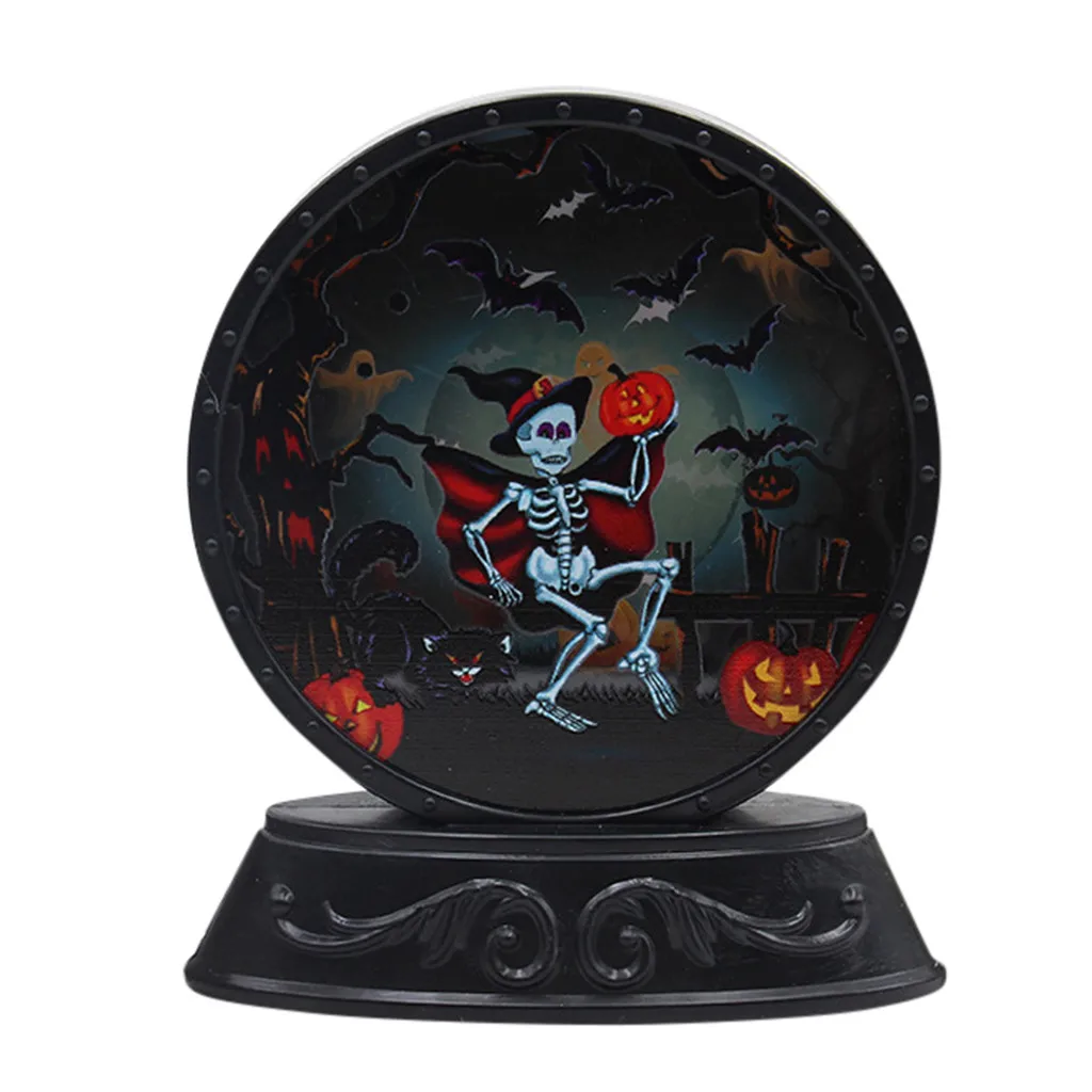 Halloween Pumpkin Vintage Light Lamp Door Room Decoration LED Lantern Party Home Props Flame Supplies | Лампы и освещение