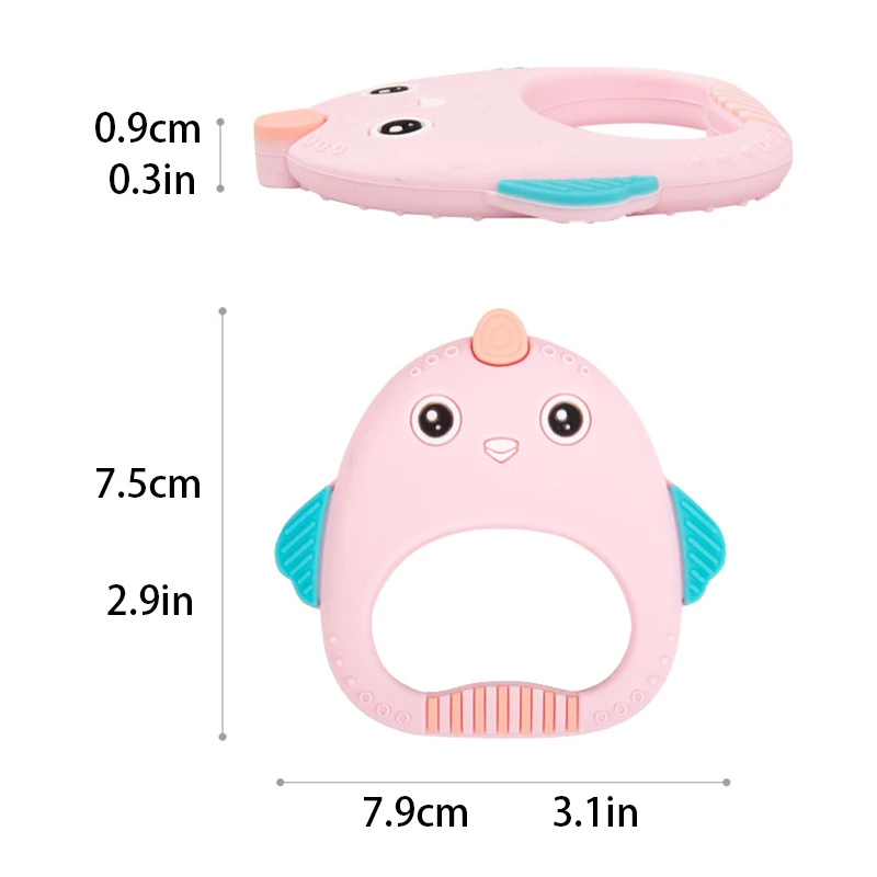 Милые Силиконовые Детские Прорезыватели для зубов с животными из мультфильмов