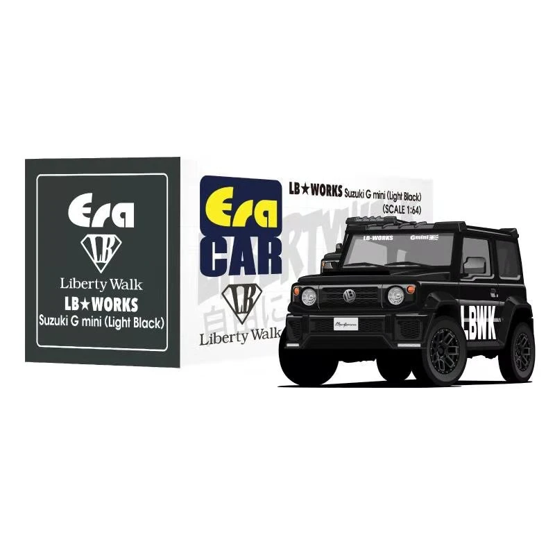 Автомобиль Era 1:64 фунта Liberty Walk Suzuki G mini Jimny литая модель автомобиля|Наземный