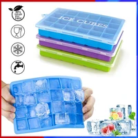 ice cube trays 24 silicone ice cube molds with removable cover set for whiskey juice sport drinks