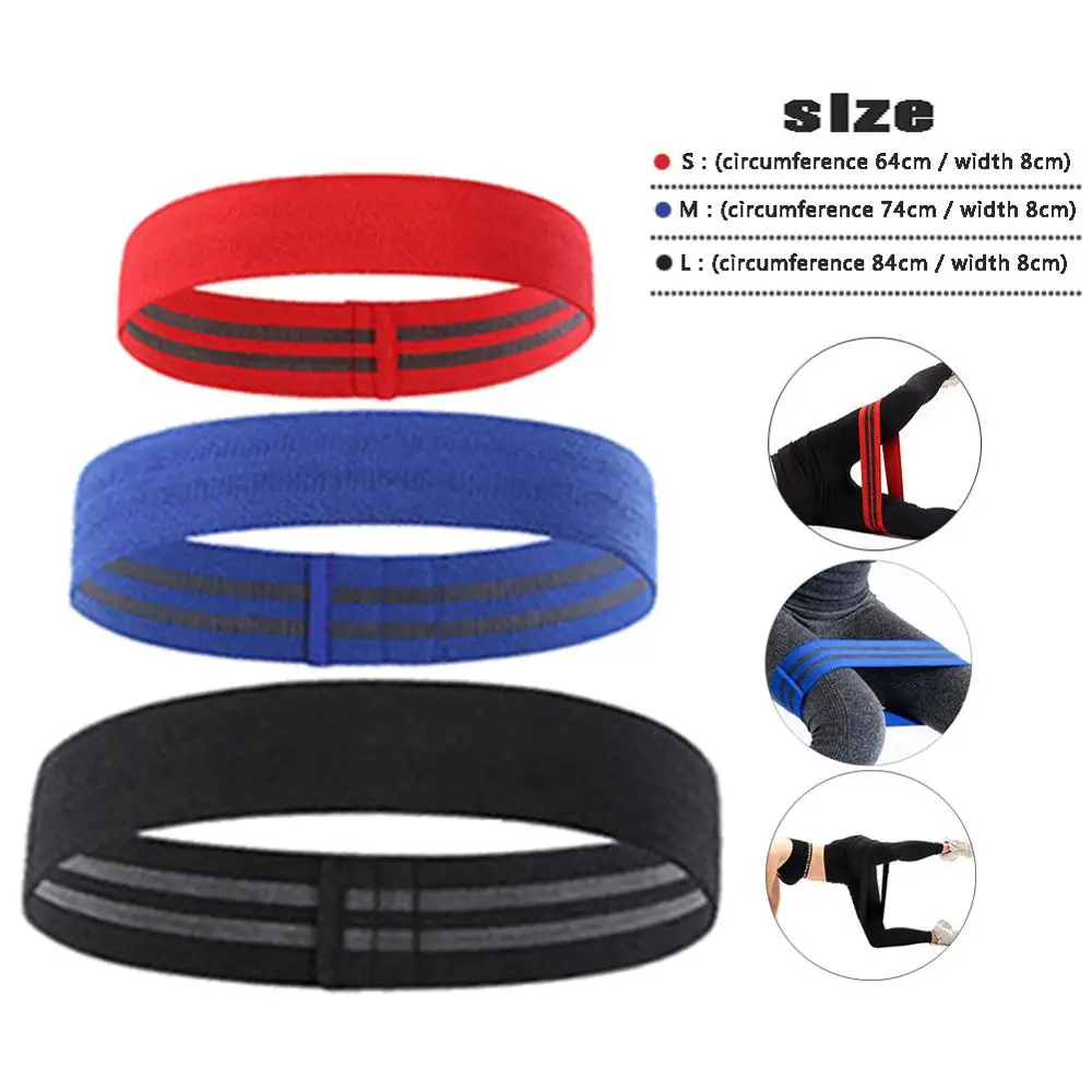 A6 3 шт Хип круг петли сопротивления группа тренировки упражнения для ягодиц ноги бедра - Цвет: A6