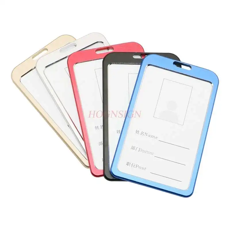 

Aluminium alloy card holder High-gloss work card ID card set Work ID card badge Custom protective sleeve Listed label