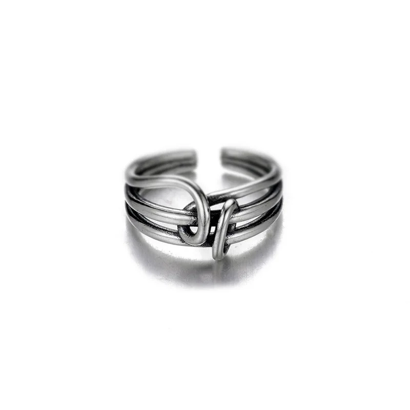 

MrZMsZ Simple Creative Multi-layer Winding Rings For Women Open Ring Adjustable 2021 Trendy Jewelry Lovers Birthday Gift
