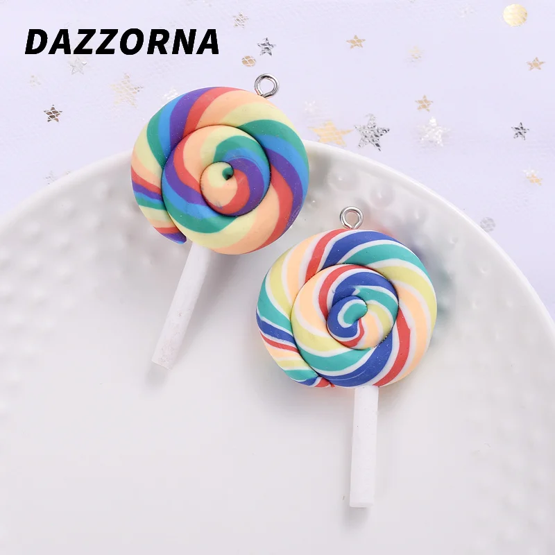 5 шт./лот Симпатичные конфетные цвета зефир леденец в форме мягкой керамики