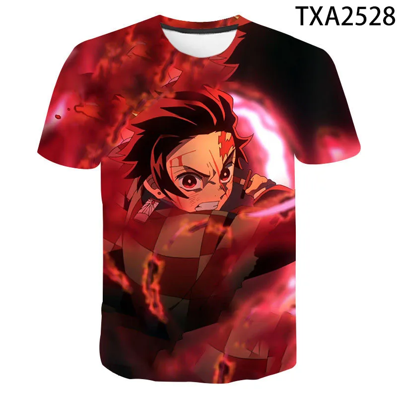 

3D T-shirt Men's Women's 2020 Anime Kids Cool Dress Tops Boys Girls Cartoon Ninja Print Tops