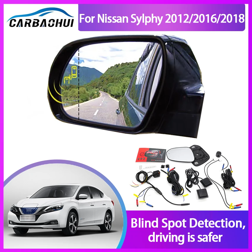 

Blind Spot Detection System For Nissan Sylphy 2012/2016/2018 Rearview Mirror BSA BSM BSD Monitor Assist Parking Radar Warning