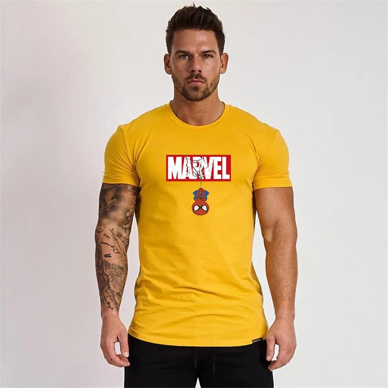

MARVEL 2020 new men's T-shirt Marvel 10th anniversary Avengers 4 Spider-Man short-sleeved T-shirt bottoming t shirt men