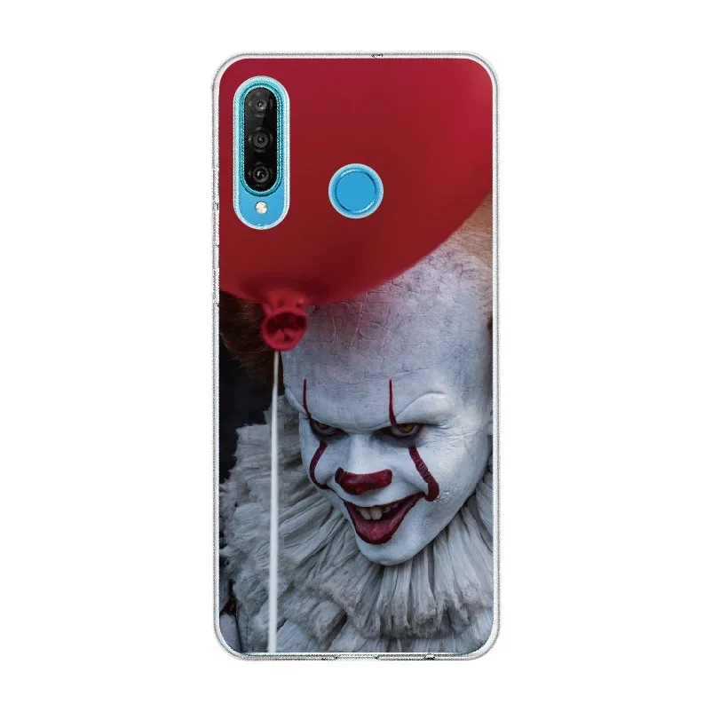 

Pennywise Clown Float It Comic For Huawei Honor Mate 10 20 Nova P20 P30 P40 P Smart Soft Crystal Slim Protective Clear Case