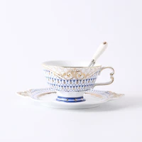 modern luxury porcelain cup saucer nordic creative simply tea cups reuseable ceramic coffee tazzine drinking accessories ek50bd