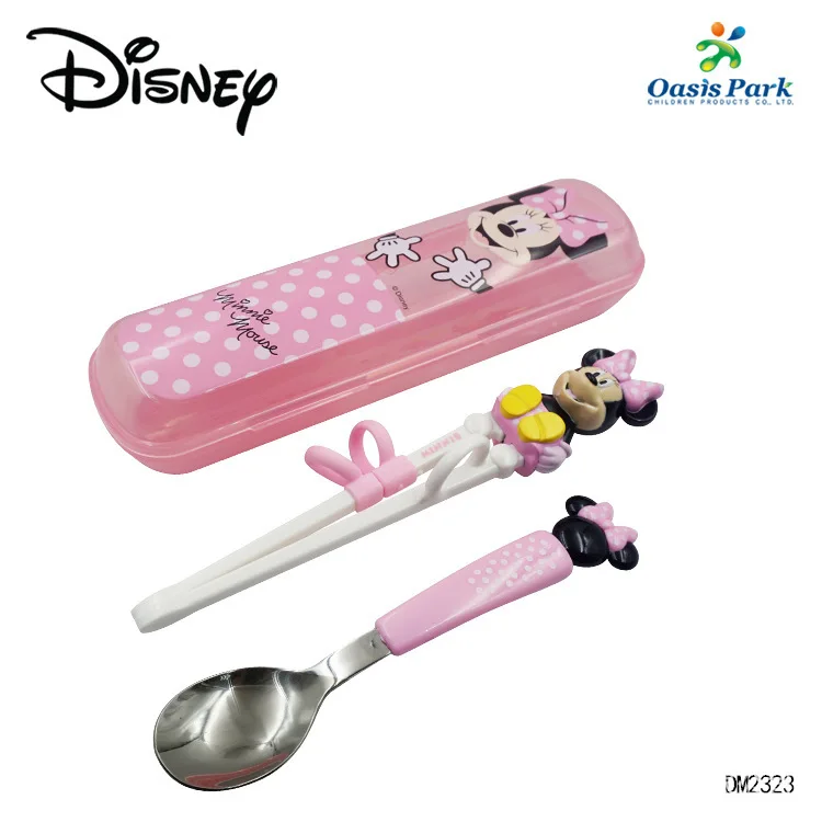 Детская посуда Disney из нержавеющей стали портативная обучающая ложка