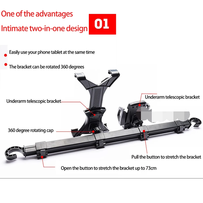 car phone holder bracket cartruck back seat headrest phone mount holder for ipad tablet computer rear seat universal support free global shipping