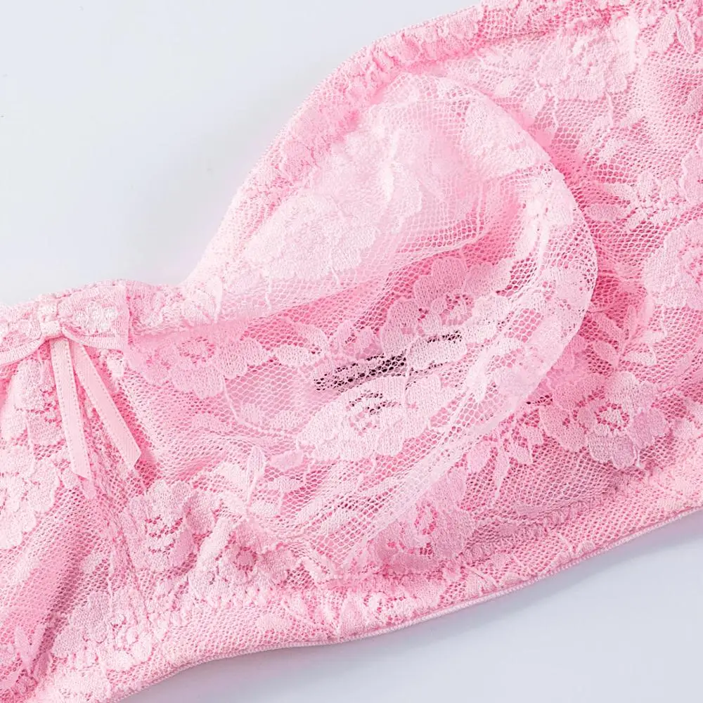 Женский базовый прозрачный бюстгальтер трансформер на косточках без подкладки с