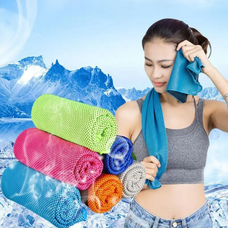 5 цветов, 30*90 см, микрофибра, спортивное быстроохлаждающее полотенце, для спортзала, для лица, для плавания, полотенце для фитнеса, ледяное, прохладное, для йоги