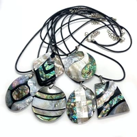 natural shell abalone pendant stitching abalone shell fashion trend handmade craftsmanship diy necklace bracelet accessories