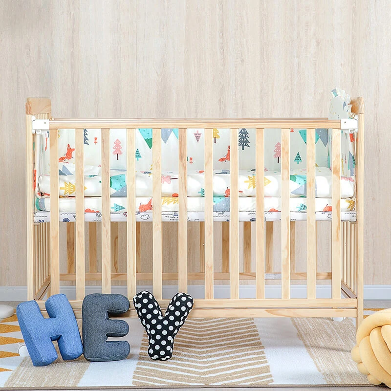 IMBABY многофункциональная детская кроватка, FSC и сертификация ЕС, Универсальные складные и регулируемые детские кроватки для новорожденных